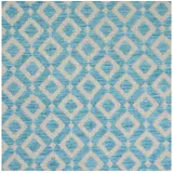 Stofferia Stoff Polsterstoff Chenille Diamante Blau, Breite 280 cm, Meterware blau