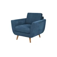 SOHO Sessel grau - Stoff Smilla ¦ blau ¦ Maße (cm): B: 94 H: 85 T: 93.0