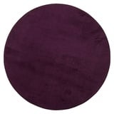 Gözze Badematte Rio Premium, Höhe 18 mm, rutschhemmend beschichtet, fußbodenheizungsgeeignet, schnell trocknend, Polyester, rund, Badteppich, Uni Farben, waschbar, rechteckig & rund erhältlich rot rund | Ø 110 cm x 18 mm