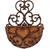 Esschert Design Wandhalbschale 29 x 16 x 37 cm Braun
