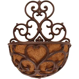 Esschert Design Wandhalbschale 29 x 16 x 37 cm Braun