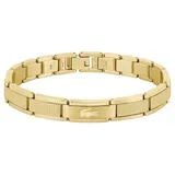 Lacoste Armband »Schmuck Edelstahl Armschmuck Gliederarmband STENCIL«, 60627948-0 gelbgoldfarben