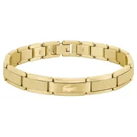 Lacoste Armband »Schmuck Edelstahl Armschmuck Gliederarmband STENCIL«, 60627948-0 gelbgoldfarben