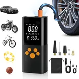 Kabelloser Autoreifenfüller, Tragbarer Luftkompressor Mit 180 Psi Für Autoreifen Und 25000-mah-akku, Intelligente Elektrische Ein-klick-pumpe Für Auto, Motorrad, Fahrrad Und Mehr