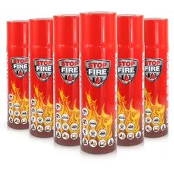 6x 500 g 500g Feuerlöschspray für den Haushalt