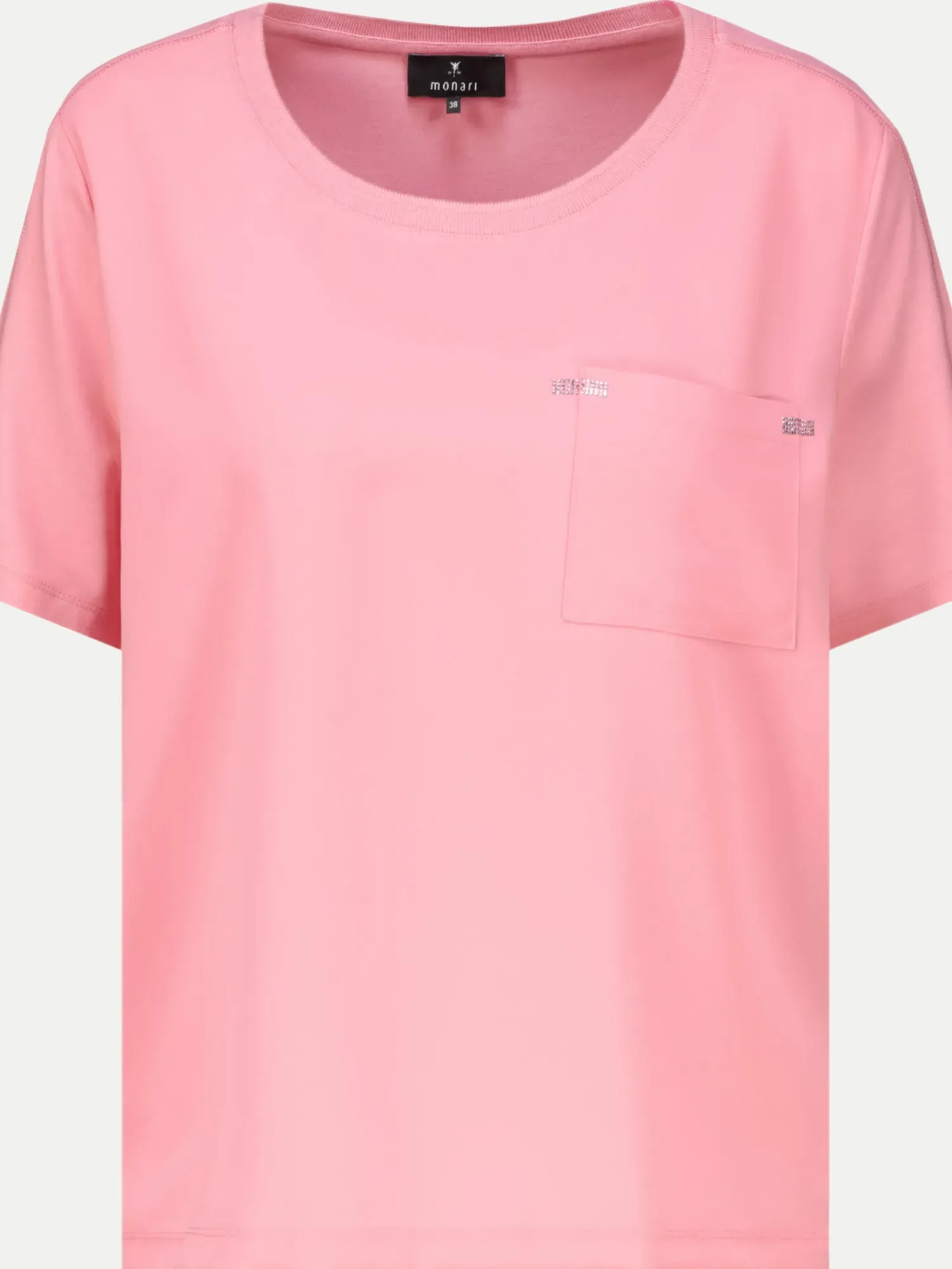 T-Shirt mit Strass-Applikationen Rosa 38