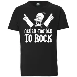 LOGOSHIRT "The Simpsons", Jungen, Gr. S, schwarz, 100% Baumwolle, bedruckt, normal, Rundhals, Shirts T-Shirt, mit lizenziertem Originaldesign