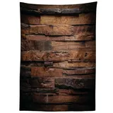 ABAKUHAUS Tischdecke 140 x 200 cm Dunkelbraun