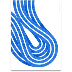 Paper Collective - Entropy Blue 02 Poster, 30 x 40 cm
