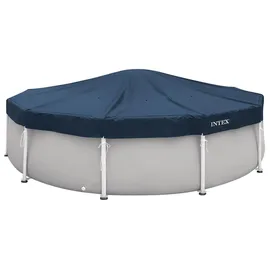 Intex Deluxe Abdeckplane rund Blau 366x20 cm