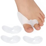 4x Zehenspreizer Zehentrenner Zehen-Schutz Hallux Valgus Korrektur Soft Silikon