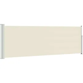 vidaXL Seitenmarkise 100 x 300 cm Creme Polyester