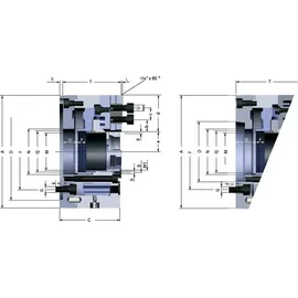 Röhm Kraftspannfutter KFD-HS 315 3-Backen