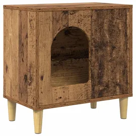 vidaXL Katzenhaus Altholz 51 x 30 x 52 cm Holzwerkstoff