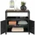 Tectake Gartenschrank Monscia Aufbewahrung Schwarz 90x55,5x87 cm