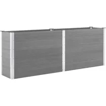 vidaXL Garten-Hochbeet 250 x 50 x 91 cm Grau