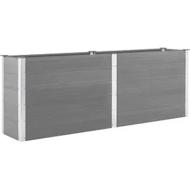 vidaXL Garten-Hochbeet 250 x 50 x 91 cm Grau