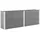 vidaXL Garten-Hochbeet 250 x 50 x 91 cm Grau