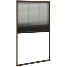 vidaXL Insektenschutz-Plissee für Fenster 80 x 160 cm Braun