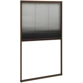 vidaXL Insektenschutz-Plissee für Fenster 80 x 160 cm Braun