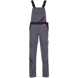 Planam Highline Damen Latzhose schiefer/schwarz/rot