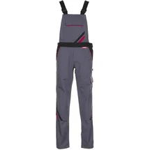 Planam Highline Damen Latzhose schiefer/schwarz/rot