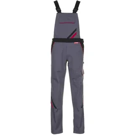 Planam Highline Damen Latzhose schiefer/schwarz/rot