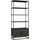 [en.casa] Bücherregal Hailuoto 80 x 40 x 180 cm Schwarz