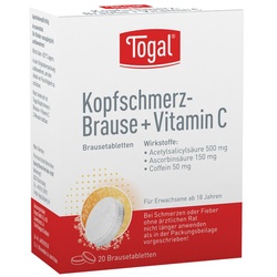 Togal Kopfschmerz-Brause+Vitamin C