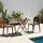 hjh living Flecharo Gartenstuhl 4-Fuß-Gestell 0 x 0 x 0 cm braun/schwarz