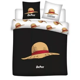 One Piece Aymax Polycotton Schwarz 240 x 220 cm + 2 x 65 x 65 cm