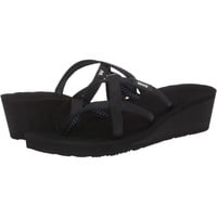 Teva Damen Mush Mandalyn Ola 2 Flip-Flop Sandale, Schwarz, 35 EU