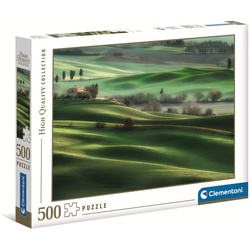 Clementoni® Puzzle 35098 Hügellandschaft in der Toskana 500 Teile, 500 Puzzleteile bunt