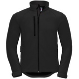RUSSELL Mens Softshell Jacket, black, 3XL