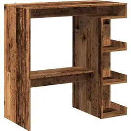 vidaXL Bartisch mit Regal 100 x 48 x 101,5 cm Braun