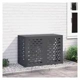 vidaXL Klimaanlagenabdeckung Anthrazit 100x50x70 cm Stahl