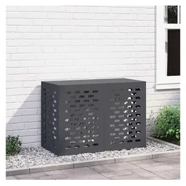 vidaXL Klimaanlagenabdeckung Anthrazit 100x50x70 cm Stahl