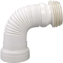 Airfit WC-Anschluss-Rohr 90010WA DN 98 - 120, 285 - 500 mm, flexibel, weiß