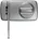ABUS 7030 S Zusatzschloss Silber