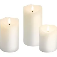 Goobay LED-Kerzen 3 St. weiß