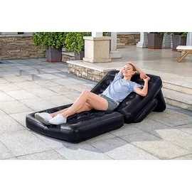 BESTWAY 75" x 38" x 25"/1.91m x 97cm x 64cm Multi-Max 4-in-1 Air Lounger