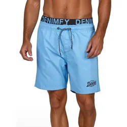 DENIMFY Badehose Herren Lang Badeshorts Doppelter Bund DFNeo Tunnelzug 4XL