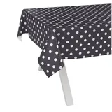 ANRO Wachstuchtischdecke abwaschbar 100 x 140 cm Grau