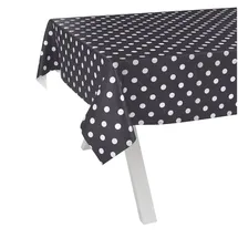 ANRO Wachstuchtischdecke abwaschbar 100 x 140 cm Grau