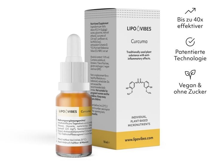 LipoVibes Curcuma Tropfen 10 ml