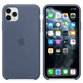Apple iPhone 11 Pro Max Silikon Case alaska blau