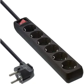 InLine Steckdosenleiste 5 m Schwarz 6 St.