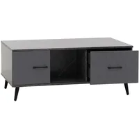 MCW Couchtisch N89 Marmor-Optik grau