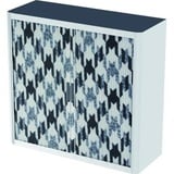 Rollladenschrank easyoffice BxTxH 86x37,5x104cm Retro Textil