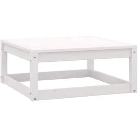 vidaXL 14-tlg. Garten-Lounge-Set mit Kissen Weiß Kiefer Massivholz